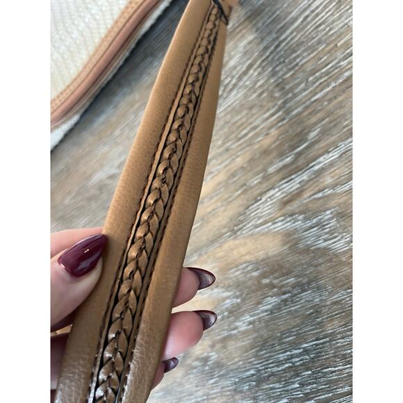 VTG Fossil 1954 Classic Bag Medium Size 9”x13” Zip Top Cream Color - Picture 5 of 13